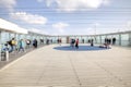 Paris, observation deck on the roof of skyscraper of Montparnasse Royalty Free Stock Photo